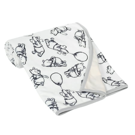 UPC: 0084122009714 | Lambs & Ivy Disney Baby WINNIE THE POOH Baby Blanket – Tan/Cream Jersey/Minky