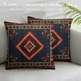 thumbnail image 3 of JRXY  Vintage Southwest Throw Pillow Case, Cushion Cover Square Standard Home Decorative Blue Red 24x24in, 3 of 5