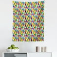 thumbnail image 1 of Wine Tapestry, Hand-Drawn Style Colorful Wine Bottles and Glasses Bar Party Alcohol Drinks Theme, Fabric Wall Hanging Decor for Bedroom Living Room Dorm, 5 Sizes, Multicolor, by Ambesonne, 1 of 1