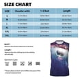 thumbnail image 4 of Bixox Men's Planets Stars And Galaxies Printed Shirt Sleeveless Fitness Tank Top-Small, 4 of 5