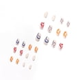 thumbnail image 3 of Fofosbeauty 24pcs Full cover Acrylic Nails, Press on False Nails,Pop Art Colorful Wave, 3 of 9