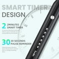 thumbnail image 6 of 7AM2M Sonic Electric Toothbrush with 6 Brush Heads for Adults and Kids, One Charge for 90 Days, 5 Modes, 40000VPM Powered Toothbrush, 2 Minutes Build in Smart Timer, Roman Column Handle Design,Black, 6 of 7