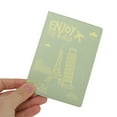 thumbnail image 3 of Unique Bargains 1 Pc Passport Holder Durable Eiffel Tower Airplane Document Holder for Travel Macaron Green, 3 of 5