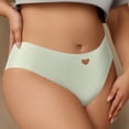 thumbnail image 2 of Pantalones de Seda de Hielo para Mujeres Color Sólido Cintura Baja Pantalones de Tanga sin Rastrear Pantalones Cortos para Pantalones de Entrenamiento Mujeres, 2 of 7