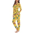 thumbnail image 2 of FOR U DESIGNS Ocean Turtle Pajamas Sets for Women Long Sleeve 2 Piece Size 2XL Pj Set for Women Long Pants with Pockets Nightwear with Long Crew Neck Tops Winter, 2 of 6