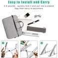 thumbnail image 3 of Stillcool® Foldable Laptop Stand Non-slip Multi-angle PR Tablet iPad Aluminum Alloy Silver, 3 of 4