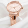 thumbnail image 4 of Blekon Collections Womens 29mm Case Large Numbers Narrow Cuff Bangle Watch, 4 of 6