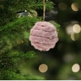thumbnail image 5 of HomeDM Christmas Felt Ornaments 6cm/2.36" Handmade Wool Felt Balls for Christmas Tree Farmhouse Hanging Balls Decorations for Xmas Tree Party Purple, 5 of 6