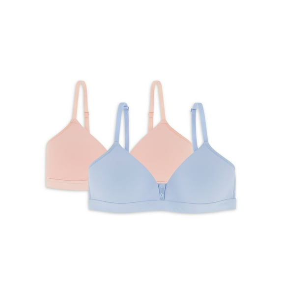 Wonder Nation Molded Cup Bralette, 2 Pack, Sizes 30-38