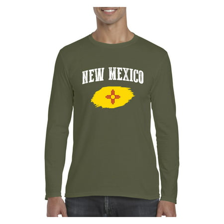New Mexico State Flag Men Softstyle Long Sleeve