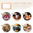 thumbnail image 3 of HOMEMAXS Khaki Plastic Seafood Preservation Plate for Storage Reusable Sushi Serving Platter 12.5x8.5 Inches, 3 of 6