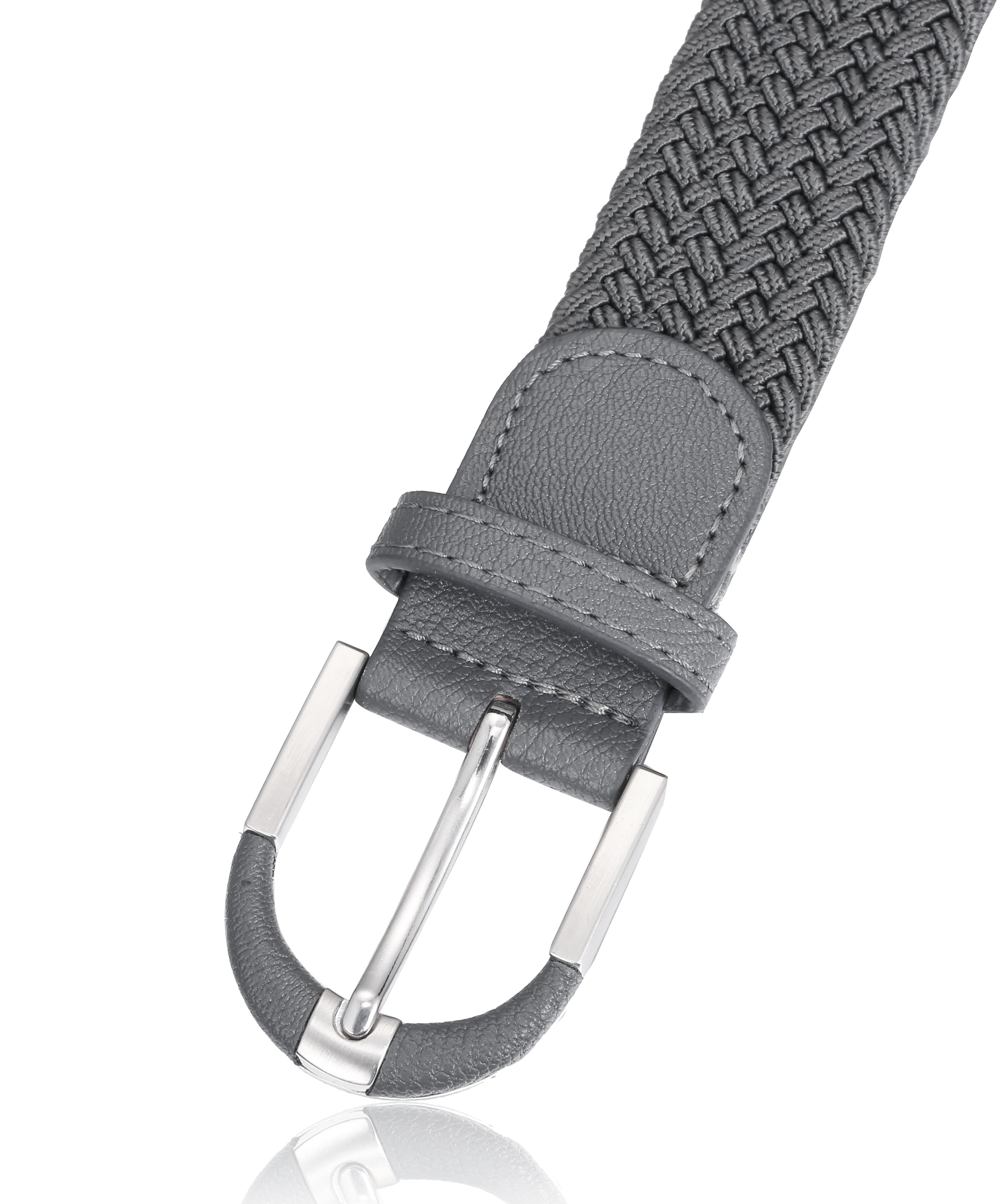 Mio Marino Braided Stretch Belt - Fabric Woven Belt - Casual Weave Elastic Belt for Men and Women