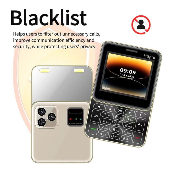 Rotatable Phone i19 Pro Mini Fold Mobile Phone Dual SIM Vibration