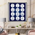 thumbnail image 2 of Designart 'Zodiac Diagram & Signs On Blue' Modern Framed Canvas Wall Art Print, 2 of 5