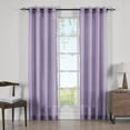 thumbnail image 3 of Luxury Abri Grommet Crushed Sheer Curtain Panels (Set of 2), 3 of 4