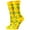 Yellow, variant on Cute Cartoon Patterns Funny Crew Socks for Adults Yellow One Size