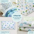 thumbnail image 3 of Wildkin Kids 4 Pc Toddler Cotton Bed in a Bag for Boys & Girls (Dinosaur Land Blue), 3 of 6