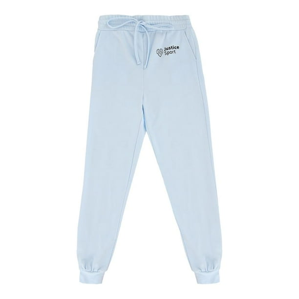 Jogger Para Niña Justice Azul Claro Pants Talla 6