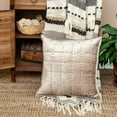 thumbnail image 5 of Parkland Collection Byblo Transitional Taupe Solid Quilted Pillow Cover, 5 of 6