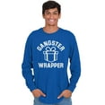 thumbnail image 5 of Christmas Presents Gangster Wrapper Long Sleeve TShirt Men Women Brisco Brands L, 5 of 6