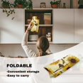 thumbnail image 5 of 36 x 36 inch Square Fitted Tablecloth with Elastic Edges Sunflower Cow Print Stretchy Fabric Folding Card Table Cover for Indoor Outdoor Patio Party Decor, 5 of 6