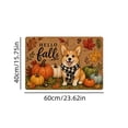 thumbnail image 3 of Fall Pumpkin Welcome Door Mat, Seasonal Non-Slip Rubber Backed Entryway Rugs for Indoor Outdoor Entrance Floor 16 x 24 Inch, 3 of 6