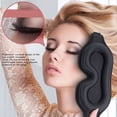 thumbnail image 6 of BIMZUC 3D Sleeping Eye Cover Breathable Light Blocking Adjustable Strap Contoured Mask High Density Deep Contoured Eye Covers for Deep Sleep Meditation Travel Plane Napping 9.84 inches / 25 cm Black, 6 of 10