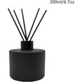 thumbnail image 2 of 2PCS Glass Diffuser Bottles,200ml/6.7oz Essential Oil Jar,Empty Perfume Container with Black Aromatherapy Sticks Use for DIY Replacement Reed Diffuser (Round Matte Black), 2 of 5