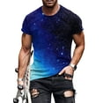 thumbnail image 1 of Innerwin T-shirt Impression Numérique 3D Hauts d'Été pour Hommes Col Rond t-Shirts Lumineux Style O 3TG, 1 of 2