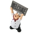 thumbnail image 2 of Restaurant Resin Chef Figurine, Welcome Board Table Decor Chef Table Decor, Cute Chef Figurine For Kitchen Restaurant, 2 of 8
