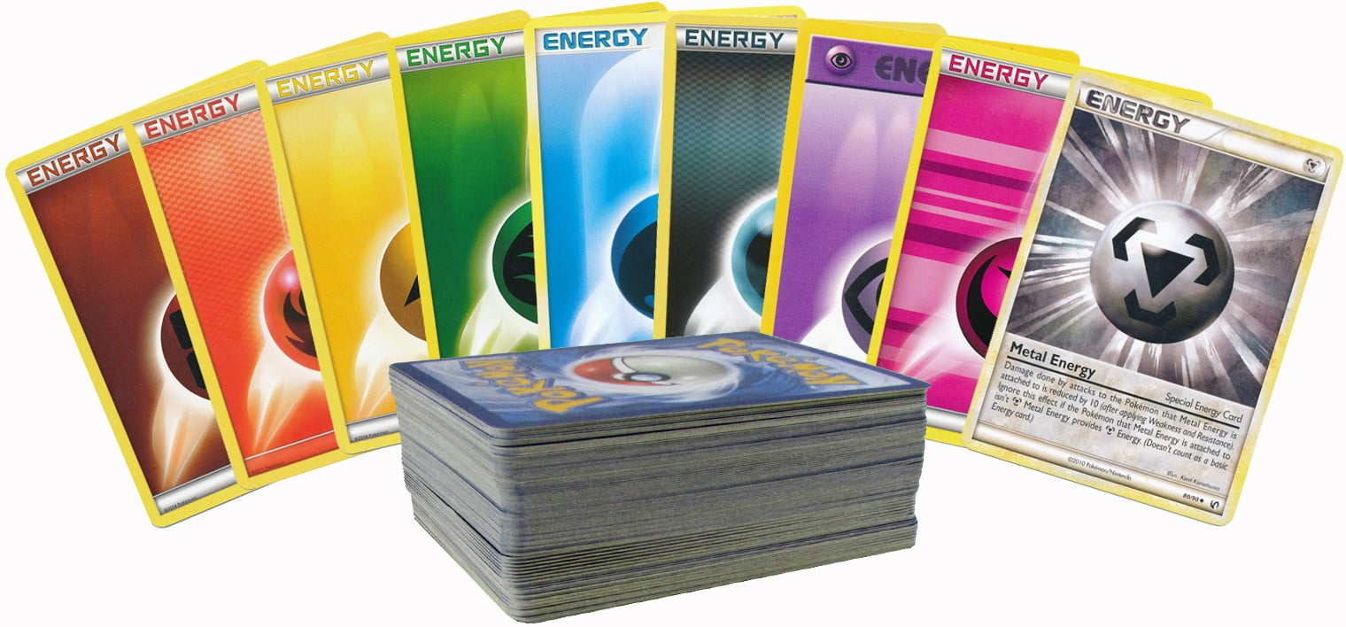 Pokemon 100 Basic Energy Cards Bulk Lot 