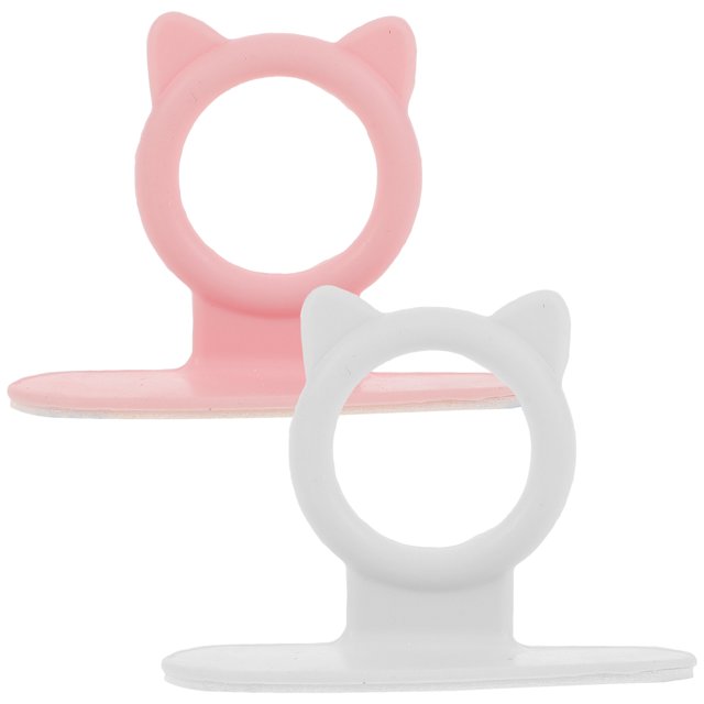 Miangastore Toilet Lip Lifter White Silicone For Users Daily Use 2Pcs 1.97X1.77X1.18In