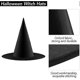 thumbnail image 3 of 12 piezas de sombrero de bruja negro de Halloween, gorro de bruja, accesorios de disfraz de bruja de Halloween con cuerda colgante de 109 yardas para decoraciones de Halloween, parte de Halloween, 3 of 5