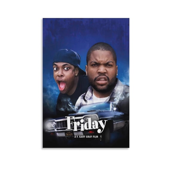 4-093-Friday Movie Poster Print Photo Art Painting Canvas Poster Home Decorative Bedroom Modern Decor Posters Gifts 12x18inch(30x45cm)