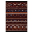 thumbnail image 7 of GENIMO 5'x7' Area Rug for Living Room, Machine Washable Non Slip Low Pile Rug for Bedroom Dining Room, Neutral Boho, Rich Brown, 7 of 7