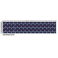 thumbnail image 2 of Ambesonne Navy Blue Fabric by the Yard Upholstery, Nautical Borders, 2 Yards, Red White Dark Blue, 2 of 4