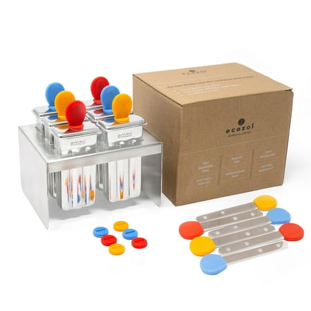 

Stainless Steel Popsicle Molds Mini Square with Stainless Steel Sticks