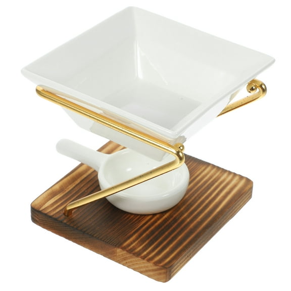 1 Set Ceramic Fragrance Oil Burner Essential Oil Burner Tealight Candle Holder Scented Wax Burner