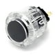 thumbnail image 1 of Matsuzay Botón pulsador LED Cool Small Rocker Buttons Multiusos Diseño especial de moda Arcade Press Gaming Game Machine Arcades Videojuegos y accesorios Negro transparente, luz azul 24 mm, 1 of 6