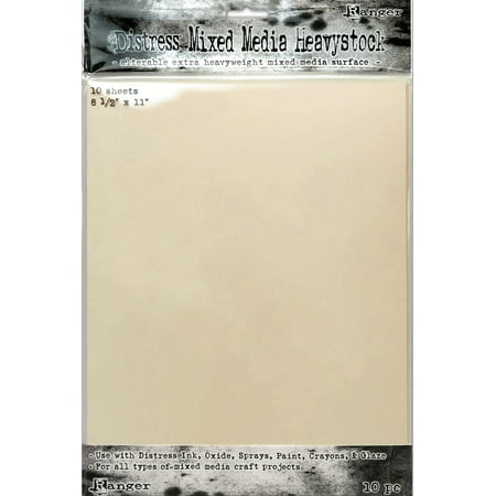UPC: 0789541075172 | Tim Holtz Distress Mixed Media Heavystock 10/Pkg-8.5 X11
