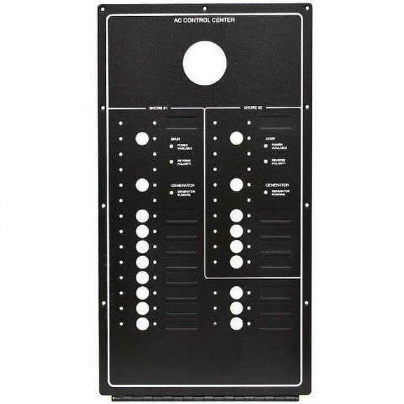 Marquis Boat Blank Breaker Panel 5766692 | AC Control Center Black Aluminum
