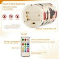 thumbnail image 5 of Yayeee Flameless Candles with Remote Flickering Battery Operated Multi Color Changing, Christmas Forest, 5 of 7