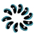 thumbnail image 2 of 10PCS Neoprene Golf Club Headgear Iron Case Pouch for Men Golf Game Accessories Light Blue, 2 of 9