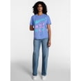 thumbnail image 2 of Peanuts Snoopy Women's Mineral Washed Graphic Tee with Short Sleeves, Sizes XXS-XXL, 2 of 5