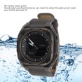 thumbnail image 6 of NFTIGB Digital Sports Watch for Men Women Water Resistant 50m Dual Time Display EL Backlight Stopwatch Alarm TPU Strap Outdoor Wristwatch 1.77 inches / 45 mm Dial Transparent Black, 6 of 9