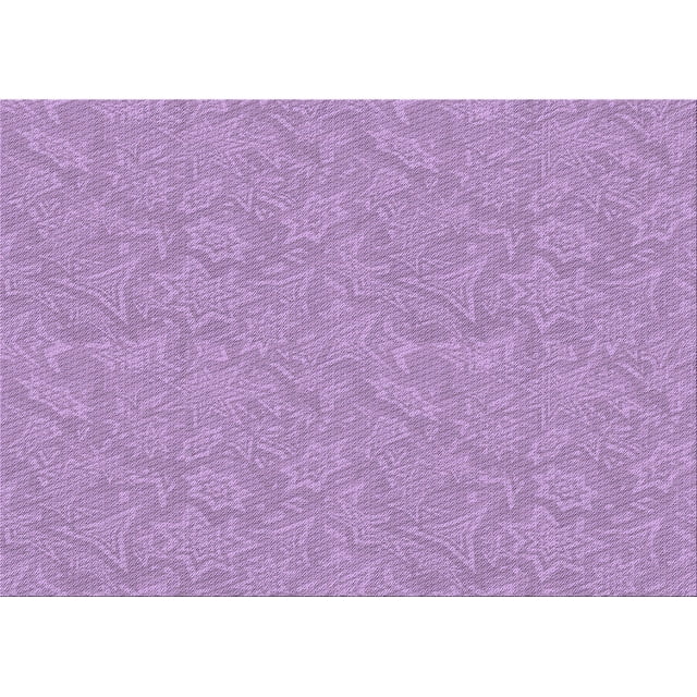 Ahgly Company Machine Washable Indoor Rectangle Transitional Violet Purple Area Rugs, 2' x 5'
