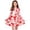 Watermelon Red, variant on SERTG Girls Heart Print Long Sleeve Dress Round Neck Fashion Dance Skirts Valentine Theme Spring Summer Comfort Fit Kids Dress(Hot Pink#1,9-10 Years)