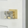 thumbnail image 4 of Viaggio Qadqdc_Sd Quadrato Solid Brass Non-Turning One-Sided Dummy Door Knob - Brass, 4 of 7