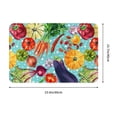 thumbnail image 3 of KLL Vegetable Print Front Door Mat Indoor Outdoor Entrance, Non-Slip Mat All-Weather Doormat Indoor Outdoor Rug Patio Porch Entryway Mat, 23.6''x15.7'', 3 of 7