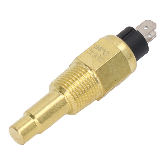 Water Temperature Sensor Aluminum Alloy Stable Fuel Water Temp Sensor Replacement for VDO NPT3/8 6‑24V 3W NPT3/8